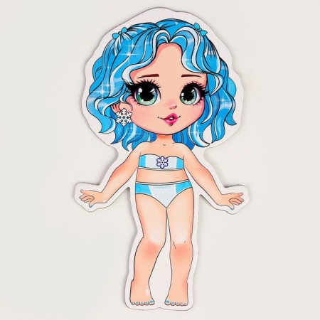 New Year's magnetic game Dresser "New Year! Winter Princess "-6