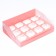 Confectionery folding box for 12 cupcakes 31x 23.5 x 10, pink