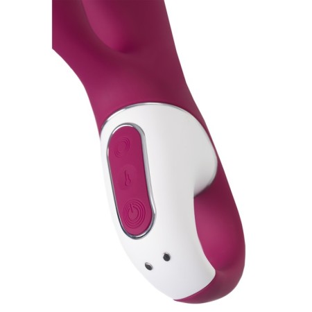 Satiffyer Hot Bunny vibrator with clitoral stimulant, red color-14
