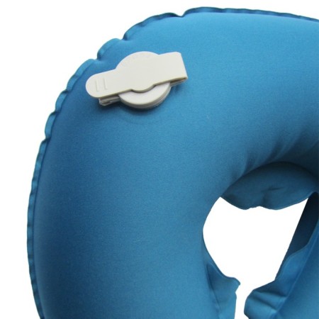Road pillow under the neck Air, 44 x 37 x 8 cm, blue color-1