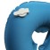 Road pillow under the neck Air, 44 x 37 x 8 cm, blue color