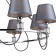Martina chandelier, 8x40W E14, chromium color
