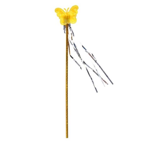 Carnival set "Butterfly", 3 objects: wings, rim, rod, gold color-1