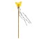 Carnival set "Butterfly", 3 objects: wings, rim, rod, gold color