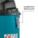 Construction vacuum cleaner BORT BSS-1430, 1400 W, D = 32 mm, 42 l/s, dry and wet cleaning