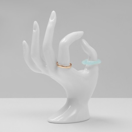 Stand for jewelry "Hand" 8.5 × 7 × 16 cm, white color-2