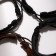 Bracelet Skin "Cryt", black-brown color, d = 7.5 cm