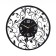 Wall-wall watches "curls", silent, d-40 cm, aa