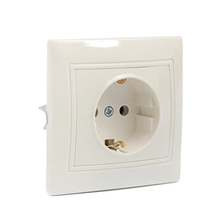 Smartbuy Rosette "Venus", 16 A, single, hidden, with salary, white