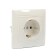 Smartbuy Rosette "Venus", 16 A, single, hidden, with salary, white