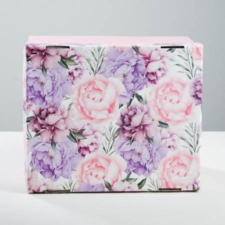 Gift folding box, packaging, “Flower Tale”, 31.2 x 25.6 x 16.1 cm-2