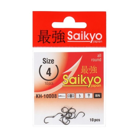 Hooks Saikyo KH-10008 IDUMEZINA BN No. 4, 10 pcs