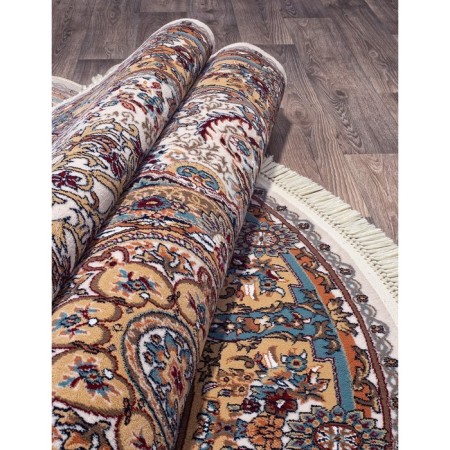 Oval Merinos shahreza carpet, size 200x285 cm, Cream color-2