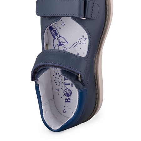 Baby sandals, size 25, jeans color-2
