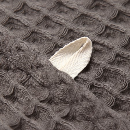 Wafer Boin Boho Boho Boil towel 45*90 cm, col. light gray, 100% HL-1