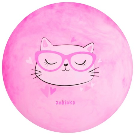 Children's ball zabiaka "cat with glasses", d = 22 cm, 60 g-3