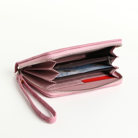 Women's wallet with lightning, pink color-3