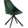 Stol on a metal frame spinning, metal/velor, black/green 51x55x83 cm