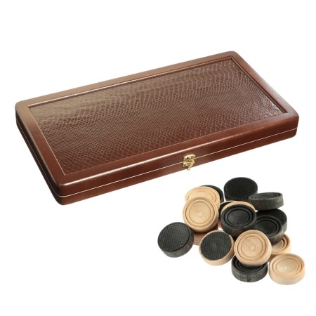 Black backgracks are large 50 x 50 cm, brown, board game-2