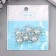 Decor for creativity Metal "Flower-dry" gold, pearls, rhinestones 2.3x2.3x0.8 cm