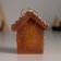 Souvenir Polystone Suspension "Gingerbread House with White Glaze" 4.5x7x8 cm