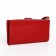 Women's wallet on the button, red color