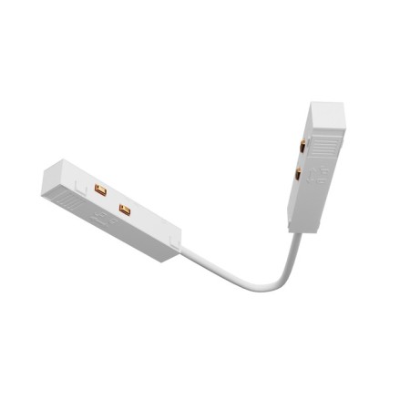 Corner power connector 15 cm, Exign, White