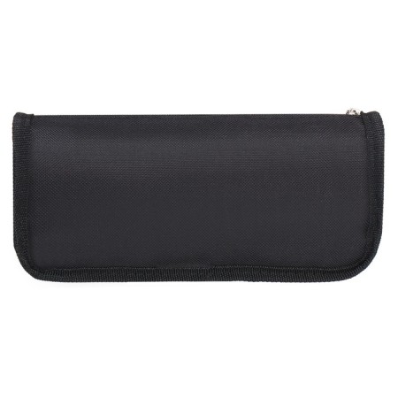 Penal soft 2 compartments, 80 x 210 x 65 mm, voluminous, calligrata, black-2