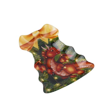 Glass Serving shares “Christmas tree with a bow. Drakosh ", 21 × 16 cm-1