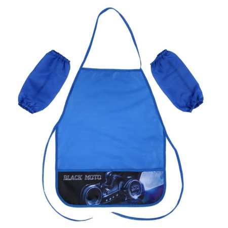 Apron for labor + sleevens, 490 x 390/250 x 120 mm, height 116-146 cm, NF-2 Black Moto 2022