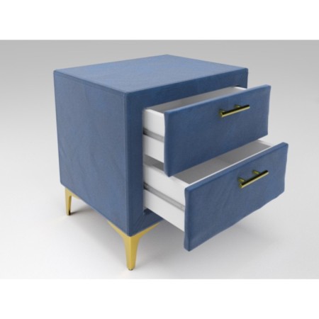 Tumbling bedside room 500x400x570 Blue velor-1