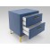 Tumbling bedside room 500x400x570 Blue velor