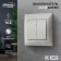 Luazon Lighting "Antei" switch, 10 A, 2 keys, hidden, silver