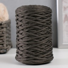 Knitting cord 100% polyester 3mm 100m/200 ± 20g (12-dark gray)