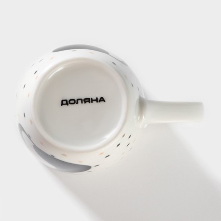 Porcelain shade "Kotik", 350 ml, white color-3
