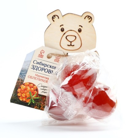 Marmalade with natural sea buckthorn juice, 80 g (4 pcs. X 20 g).