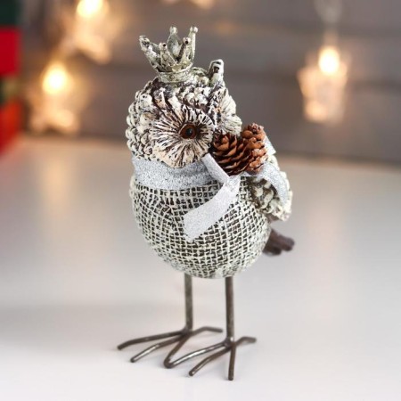 Polystone souvenir "Eagle in the crown, with a bow and cones" 15.5x8x10.5 cm-1