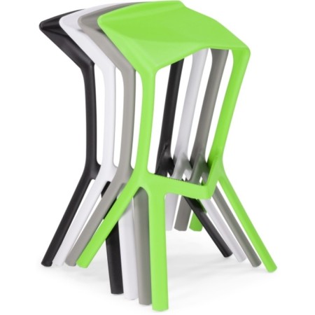 MAGA MEGA stool plastic, green 50x43x80 cm-5
