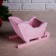 Wooden Kashpo 20 × 12 × 13 cm "Sanka", pink brush give beautifully