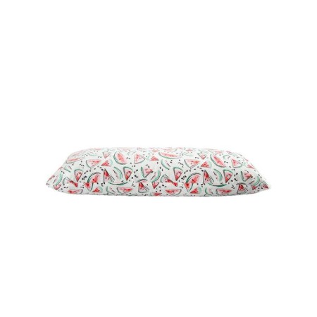 Pillow Orthopedic roller with buckwheat beam, size 20x50 cm, arbuziki, white color-1