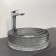 Comforty CF21010, glass, round, round, gradient gray shell shell, 36 cm