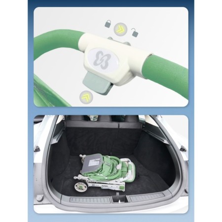 Walking stroller Farfello Comfy Go CG, Colorful White Frame color-11