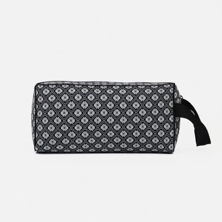 Cosmetic bag with lightning, black color-1