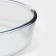 Oval glass form for microwave borcam, without cover