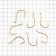 The hook Owner PIN Hook Gold No. 4, 7 pcs.