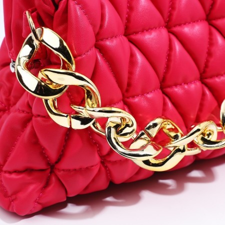 Bag-clate on the farmar, raspberry color-4