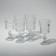 A set of fuepers "Aphrodite", glass, d = 8 cm, h = 16 cm, 210 ml, 6 pcs