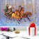 Stickers on the glass "Troika horses", reusable, 20 x 34 cm, New Year