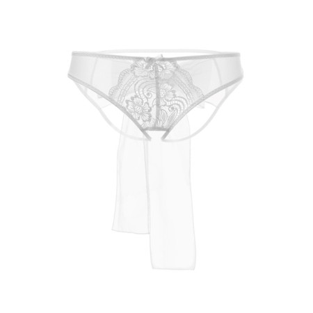 Erotic panties with a bow of Erolata Mia, White (42-44)-7