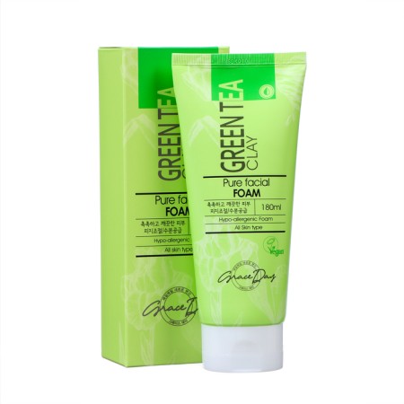 Face for the face Grace Day, cleansing, with green clay, 180 ml
